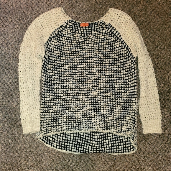 Gabriella rosha knit black and cream top size medium - Picture 1 of 3